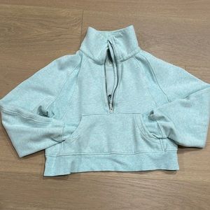 Scuba oversized funnel neck half zip